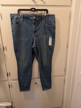 NEW Terra & Sky Core Denim Skinny Jeans, Women's 20W